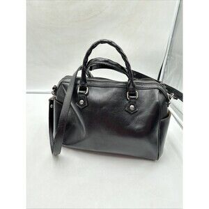 Patricia Nash Skye Satchel Leather Purse Crossbody Handbag Black